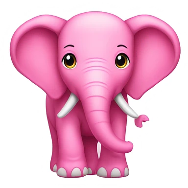 Pink elephant  sticker