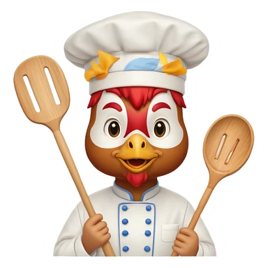 Rooster cook sticker