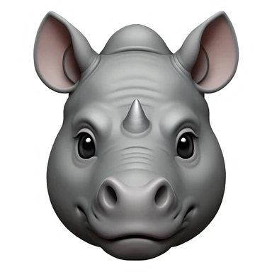 cinematic-noble--rhinoceros-portrait-emoji,slate-grey-hide--poised-and-regal,-with-a-massive,-powerful-build-and-a-thick, -deep-set-soulful-piercing-eyes,-simplified-yet-sharp-and-sophisticated-features,-highly-detailed,-large-black-eyes, zoomed out showing shoulders sticker