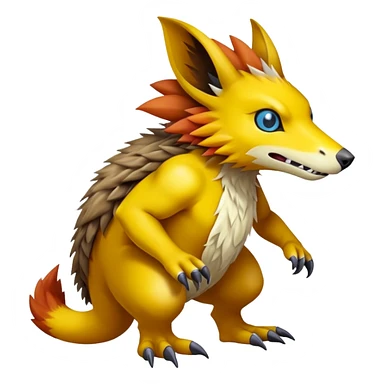  Fakémon-Digimon-Bagbean-Vernid-creature (full body) sticker