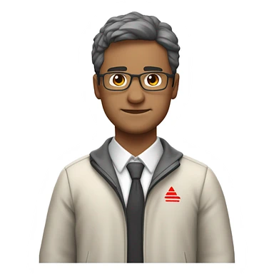 profesor de educacion fisica, chandal rojo de adidas, medio cuerpo, pelo castaño, y joven,y guapo sticker