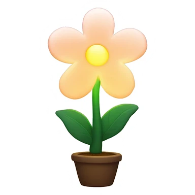 Glowy flower lamp sticker