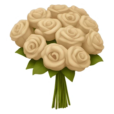 beige boquet sticker