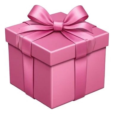 Pink gift box sticker
