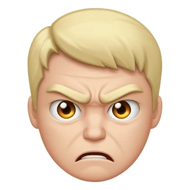 Angry with sad sticker