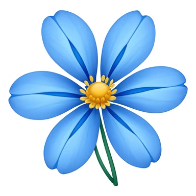blue flower emoji sticker