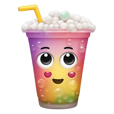 kawaii boba sticker