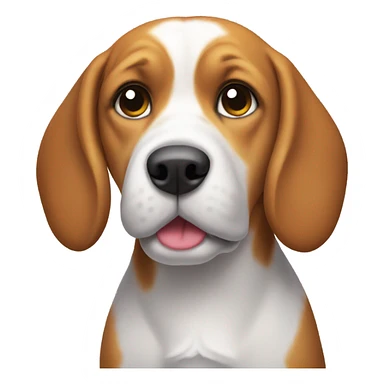 a fat beagle  sticker