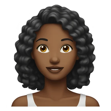 pretty black woman sticker