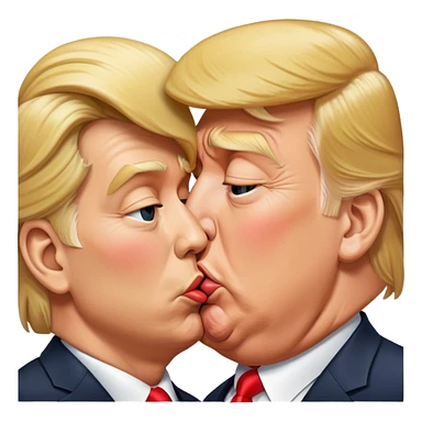 Beso de Trump sticker