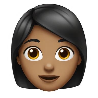 Girl with cherry black hair sticker