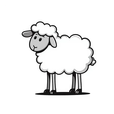 Sheep sticker