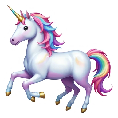 Unicorn running sticker