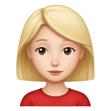 Shy love face sticker