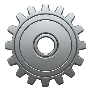 generate me a gear emoji sticker