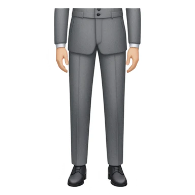 gray long suit trousers sticker