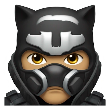 Bane as a cat sticker