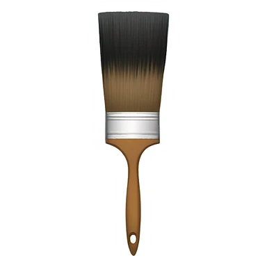 asian paint brush sticker