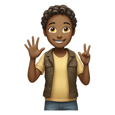 Saying hello to Mom sticker