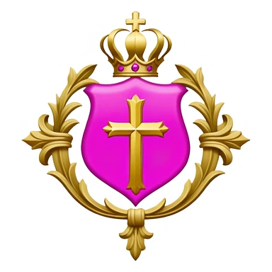 ave maria's emblem with a touch of majenta sticker