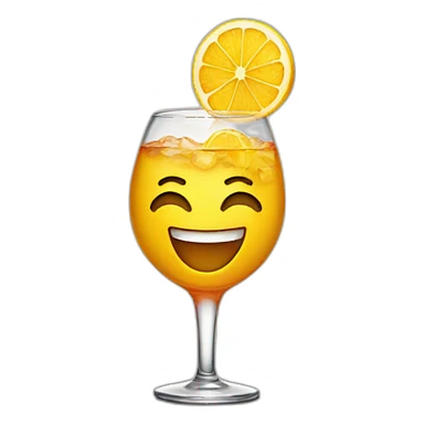Happy face spritz sticker