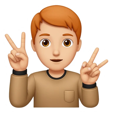 Person double flipping the bird sticker