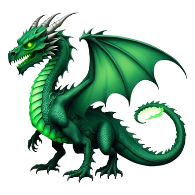 Dragon with a dragon-cadaver-skull face (full body) sticker