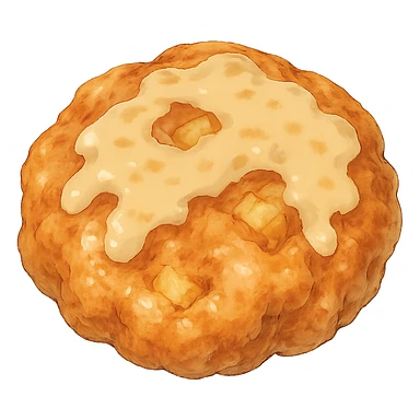 apple fritter in ghibli style sticker