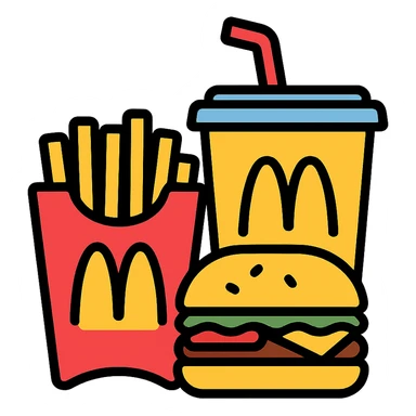1990’s McDonald’s meal sticker
