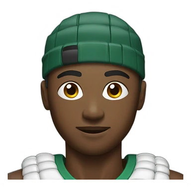 athlete with beads of sweat sticker