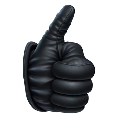 thumb up, gothic glove, magical style sticker
