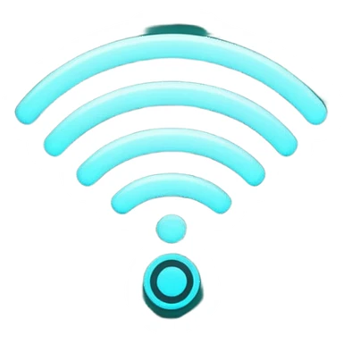 wifi single black signal sticker