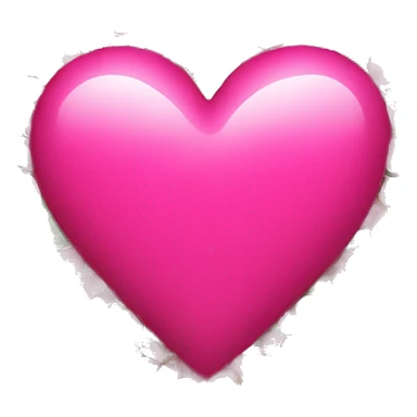 hot pink heart with flowers sticker