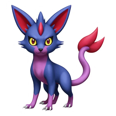 Sneasel-Weavile-Zangoose-Genesect-Umbreon-fusion-hybrid, full body sticker