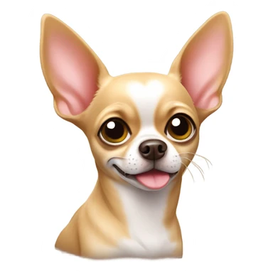 Chihuahua with heart eyes sticker