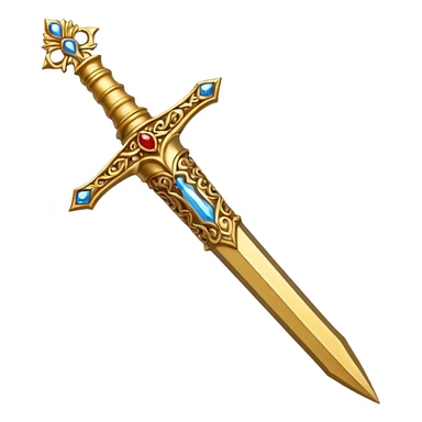 Holy gold dagger of Jesus Christ sticker