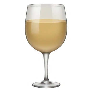 beige wine glass sticker