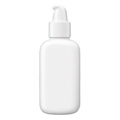 white skincare bottle  sticker