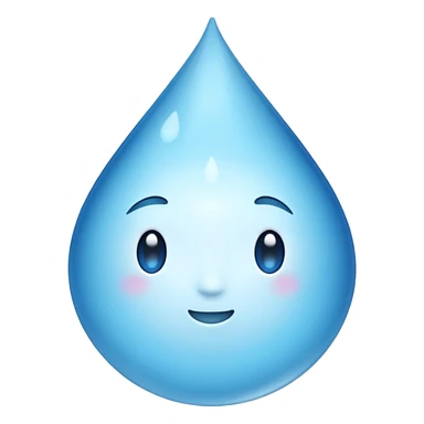 A black droplet  sticker