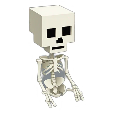 skeleton minecraft sticker