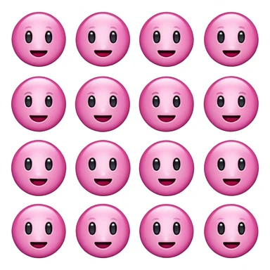 Aesthetic pink Christmas emojis sticker