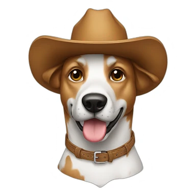 @dog dog dog dog cowboy hat sticker