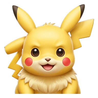 Make a pikachu with this emoji's eyes:🥺 sticker