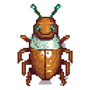 Tiny bug (cockroach) partying sticker