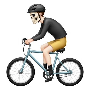 dead man on bike sticker