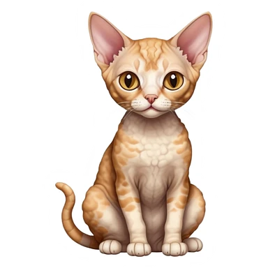 Devon cat sitting sticker