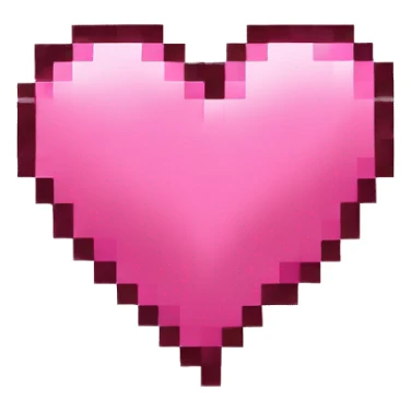 pink pixel heart sticker