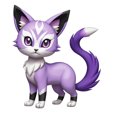 Meloetta-Purrloin-Gatomon-Pokémon-Fakémon-fusion-hybrid-creature sticker