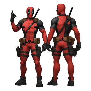 Deadpool fullbody sticker