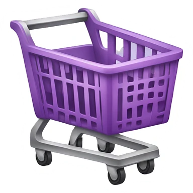 purple shopping cart transperent layer sticker